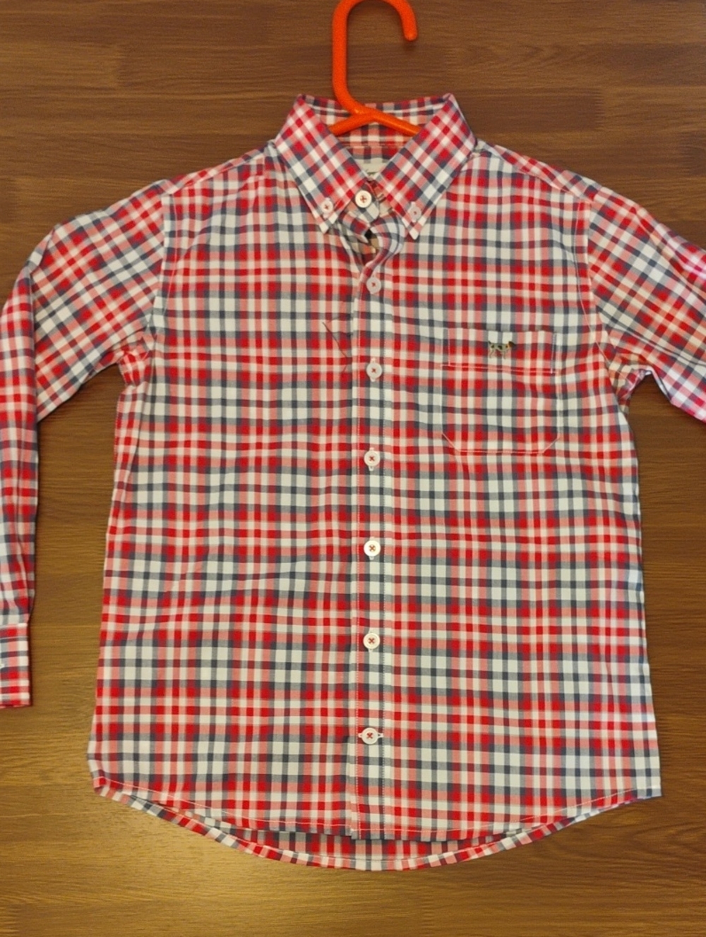 Southern Point Co. Youth Hadley Performance Plaid Button Down Shirt Small S 8
